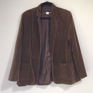 Chocolate Velvet Blazer